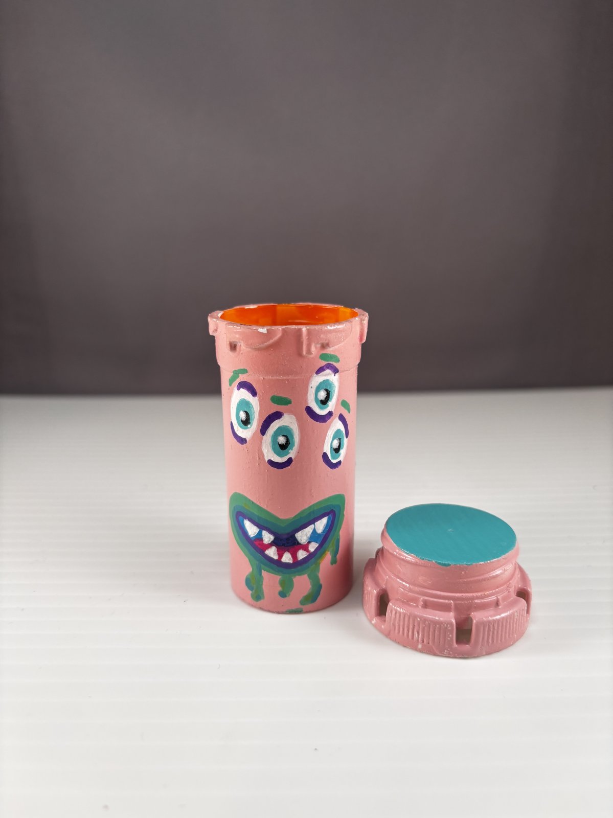 Mini Medicine Monster - Pink & Green (small)