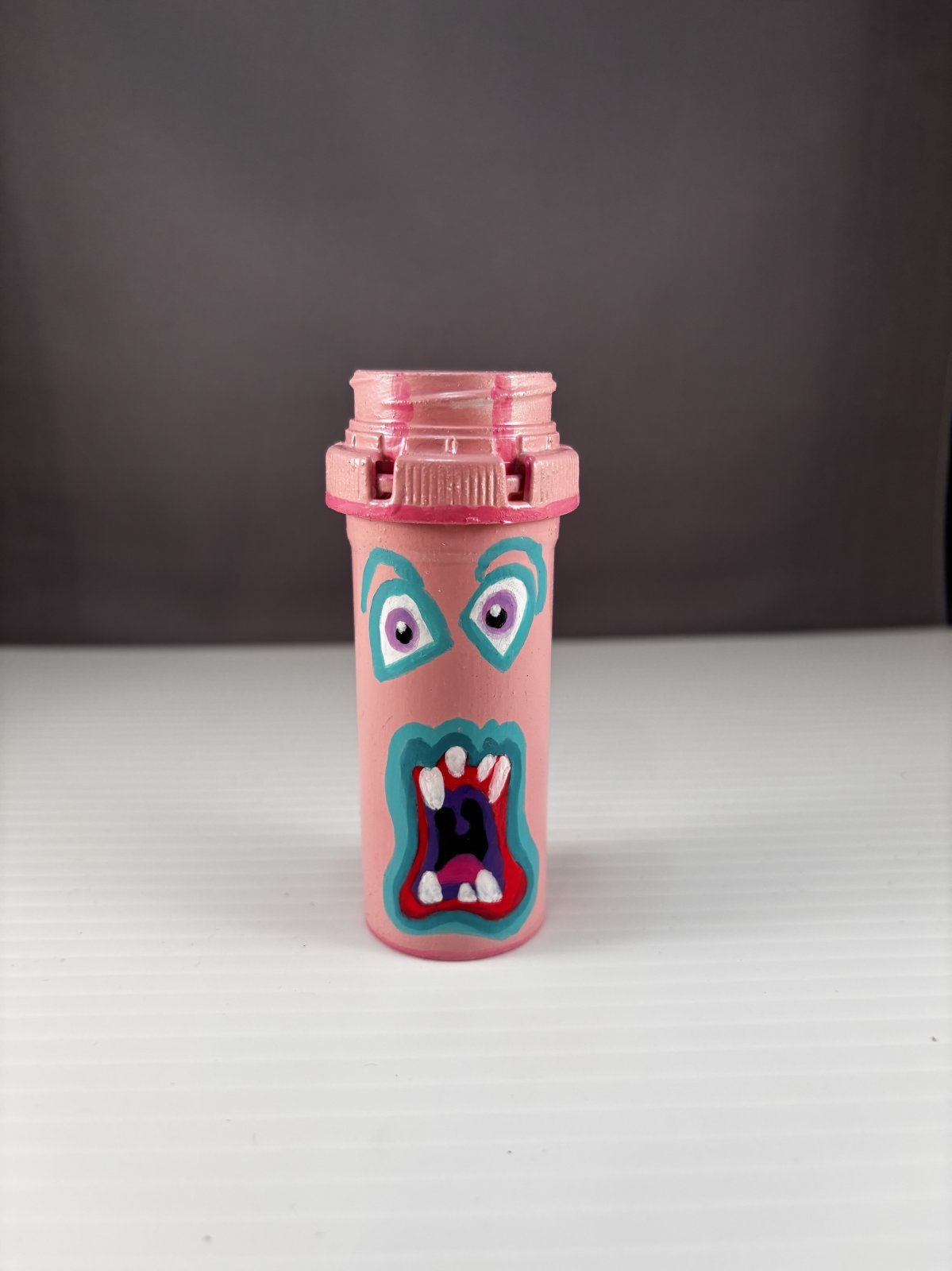 Mini Medicine Monster - Pink & Teal (small)